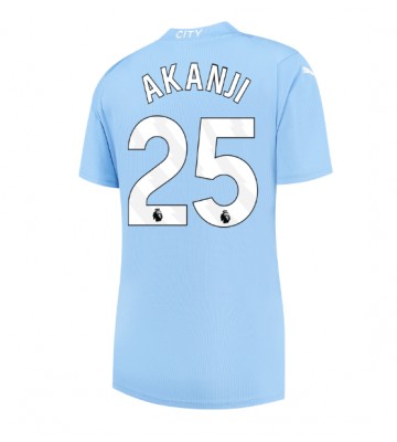 Manchester City Manuel Akanji #25 Hjemmebanetrøje Dame 2023-24 Kort ærmer